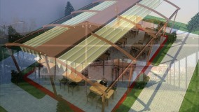 حقانی 09380039391-سقف برقی رستوران -سایبان جمع شونده فست فود