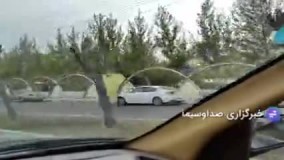 صف خودروها در مجاورت بوستان ولایت یک روز مانده به سیزدهم فروردین