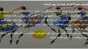 ویترای - آموزش نقاشی چهره روی شیشه