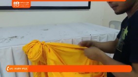 تشریفات عروسی- تزئین میز شام سرو - نحوه گره زدن