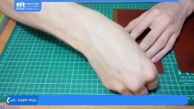 دستبند و کیف چرمی - ساخت کیف پول چرمی