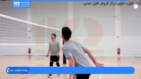 والیبال به کودکان - گرم کردن 3 نفره برای ضربات حمله