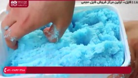 اسلایم -  آموزش ساخت سه مدل اسلایم یخی ، برفی و ابری