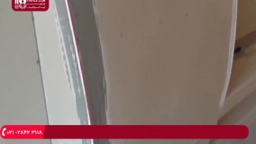 کناف کاری - نصب کناف پشت تلویزیون