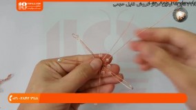 آموزش زیور آلات - ساخت آویز طرح دانه برف با سیم مسی