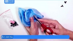 آموزش عروسک پولیشی - آموزش دوخت خرس خوابیده