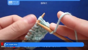 آموزش بافتنی مبتدی-بافت مرواریدی