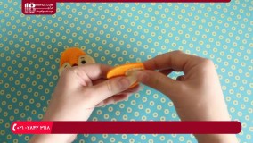 آموزش نمد دوزی - جاکلیدی نمدی طرح سنجاب