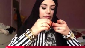 بستن شال و روسری- حجاب مناسب گردنبند و عینک