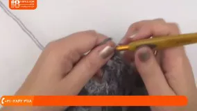 آموزش بافت پانچو - بافت پانچو یقه اسکی