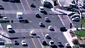 تعقیب و گریز پلیس با یک سارق مسلح در لاس وگاس