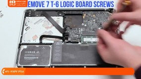 آموزش تعمیر مک بوک - تعویض مادر برد مک بوک پرو 13 اینچ