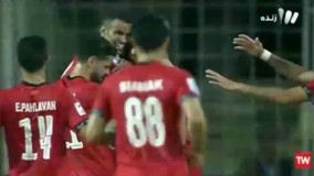 گل دوم پرسپولیس به گوای هند توسط جلال حسینی در دقیقه 23