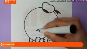 نقاشی به کودکان - نحوه نقاشی کردن دونالد