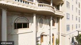 طراحی نمای کلاسیک ساختمان آقای جدیدی