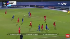 گل دوم استقلال به الدحیل توسط مهدی قایدی در دقیقه 61