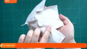 دوخت عروسک تیلدا - دوخت شلوار وهدبند عروسک بی بی