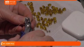 آموزش زیورآلات مهره ای - دستبند کریستالی مهره ای