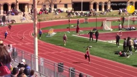 یک سگ در مسابقات دو زنان خبرساز شد !