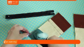 آموزش نمد دوزی - دوخت جامدادی طرح اینستاگرام