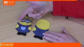 آموزش نمد دوزی - آموزش دوخت جا کلیدی مینیون