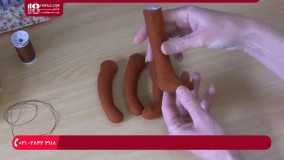 آموزش نمد دوزی - دوخت میمون نمدی