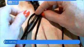 آموزش دستبند و کیف چرمی | بافت دستبند چرمی 6 رشته ای