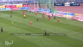 گل اول پرسپولیس به شهرخودرو توسط سرلک