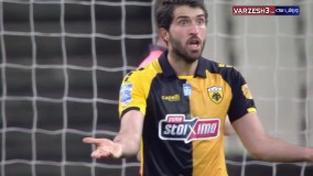 گلزنی کریم انصاری‌ فرد برای آاک یونان مقابل المپیاکوس