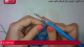 بافت کلاه و شال گردن (بافت کلاه دخترانه)