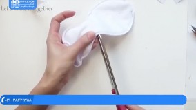 عروسک پولیشی - آموزش دوخت خرس با قلب