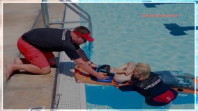 غریق نجات - آموزش نجات فرد دچار مصدومیت نخاعی