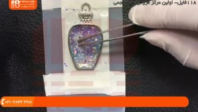 آموزش ساخت زیورآلات رزینی-  گوشواره رزینی طرح درخت