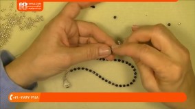 آموزش ساخت زیورآلات مهره ای - گردنبندکریستالی