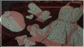 آموزش دوخت سرویس آشپزخانه | آموزش دوخت کاور ظروف