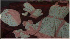 آموزش دوخت سرویس آشپزخانه | آموزش دوخت دستکش فر