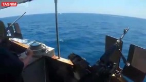 فیلمی از قایق‌ های تندروی سپاه در نزدیکی ناو آمریکایی