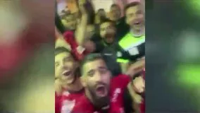 جشن و پایکوبی پرسپولیسی‌ ها پس از فتح دربی