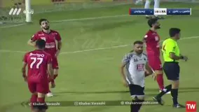 گل اول پرسپولیس به شاهین بندر عامری توسط مهدی عبدی