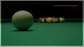 آموزش بیلیارد - ترک یک زاویه و رفتن به خط برای ضربه