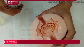 آموزش ساخت صابون فانتزی - آموزش ساخت صابون به شکل گل