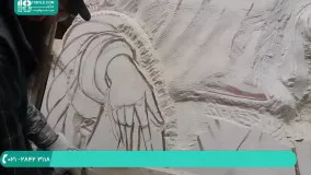 آموزش سنگ تراشی - یادگیری سنگ تراشی دست مجسمه سنگی