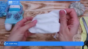 آموزش دوخت عروسک جورابی - دوخت عروسک دختر