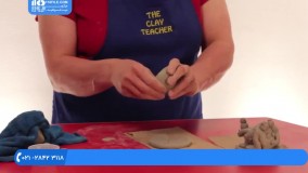 آموزش مجسمه سازی - ساختن مجسمه قورباغه با زبان بزرگ