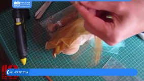 آموزش ساخت عروسک روسی - چسباندن مو