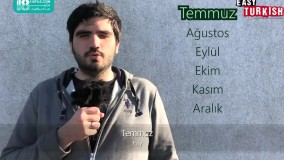 آموزش زبان ترکی -  آموزش روز ها و ماه ها