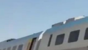 قطار مسافربری یزد - تهران در آتش سوخت