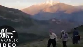 علی لاریجانی برای کوه‌ پیمایی به دماوند رفت