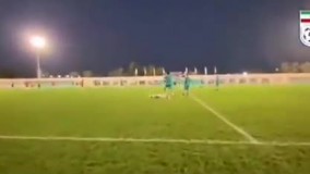 اولین تمرین ملی پوشان فوتبال در کیش