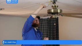تعمیر پنکه سقفی - آموزش نحوه نصب روی خروجی تعیین شده